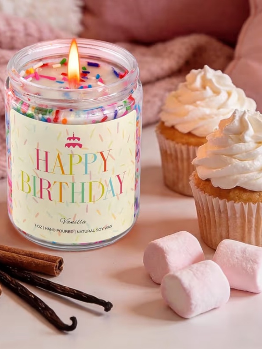 HAPPY BIRTHDAY CANDLE soy wax